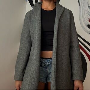 Zara Gray Wool Coat